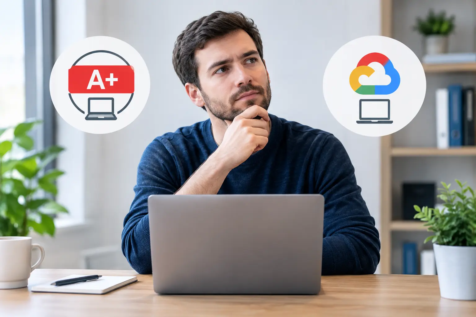 CompTIA A+ versus Google IT for UK IT Support