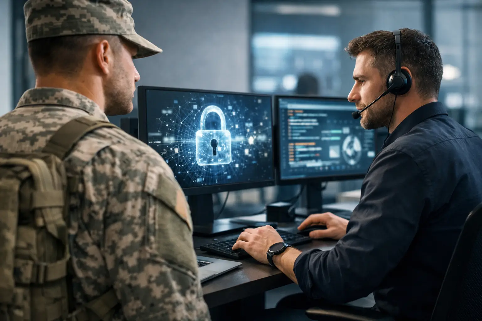 Military Leaver Into Cyber Role Example in Practice