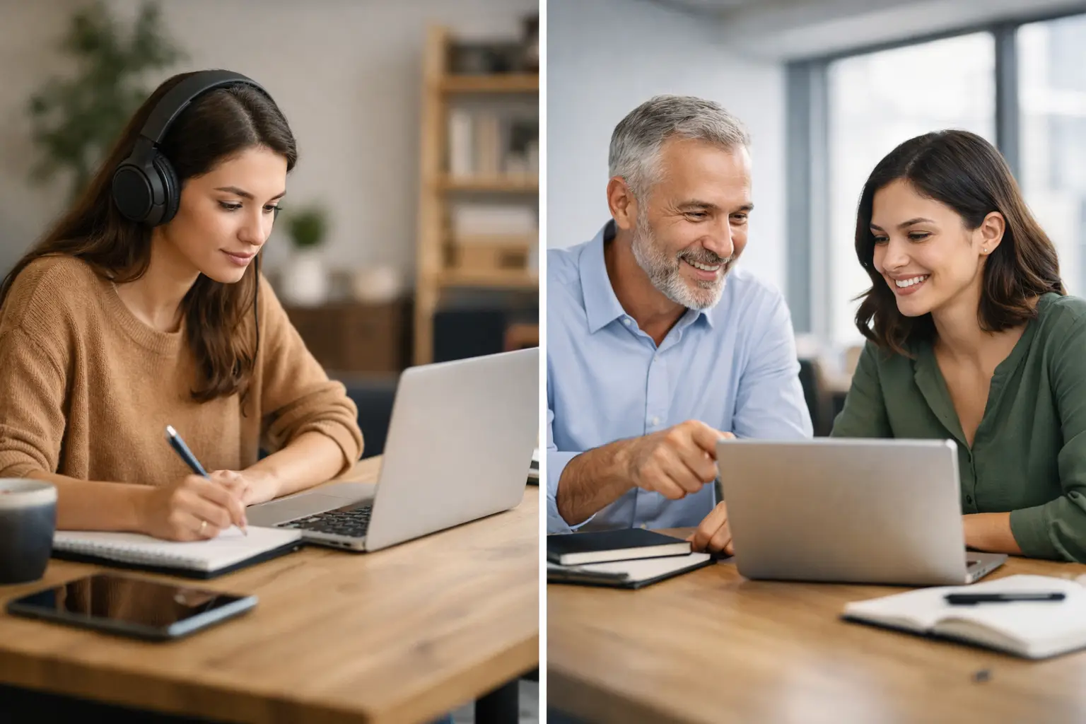 Self Paced Versus Mentoring for Career Change